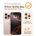 thumbnail image 2 of Funda de teléfono GVIEWIN para iPhone 16 Pro Max con protector de pantalla, 2 of 9