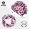 thumbnail image 2 of Unisex Printed Slouchy Knit Hat Scarf Dual Purpose Ear Protection Beanie, 2 of 5
