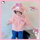 thumbnail image 1 of 2023 New Winter Autumn Sanrioed Anime Kuromi My Melody Fleece Hooded Jacket Lamb Swool Girl Kawaii Cartoon Top Kids Warm Clothes, 1 of 5