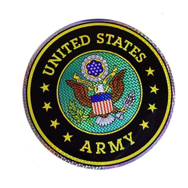U.S. Army Green Emblem Reflective Decal Bumper Sticker 12