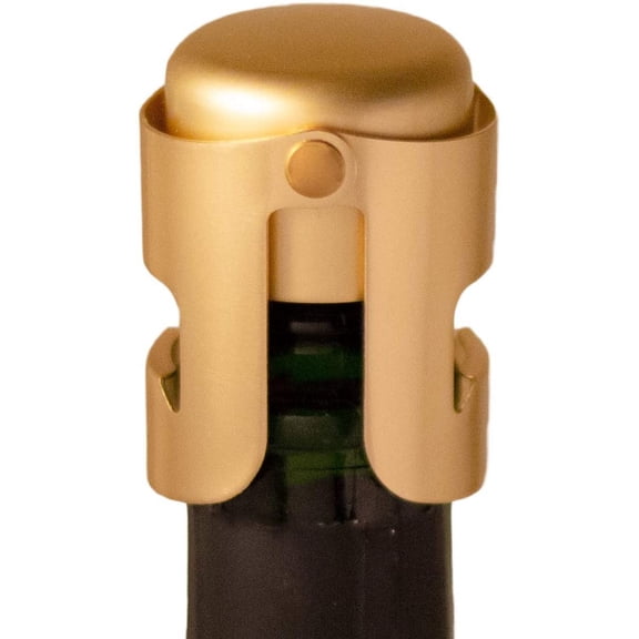 ACDANC Champagne Stopper,Sealer For Cava,Prosecco,Sparkling Wine Bottles,Gold Plated,No Sharp Edge,Simple Design,No Leaks,No Spills