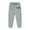 Grey, variant on Girls Jogger Sweatpants New York Letter Print Pants Stretch Athletic Joggers for Kids Sports Running Yoga and Casual Everyday Wear