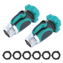 Ikeay Gardening Sprinkler Clearance,2Pcs Straight Water Valve Us Standard,Hose Spigot Friendly Faucet Extension to Outside off Shut Connect Garden Patio Garden,2 Valves, 6 Gaskets