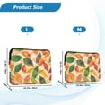 thumbnail image 4 of FORMRS 13"-13.3" Laptop Sleeve Protective Case Soft Carrying Quilted Computer Bag Cover, Green Retro Autumn Leaves, 4 of 7