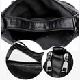 thumbnail image 4 of Stylago Womens Medium Messenger Bags Multiple Zipper Compartments Leather Crossbody Shoulder Bags Ladies Work Tote Purse Purple, 4 of 5