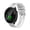 White, variant on For Garmin Vivomove Luxe 20mm Silicone Twill Watch Band