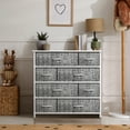 thumbnail image 4 of Sorbus Dresser with 8 Drawers - Furniture Storage Chest Tower Unit for Bedroom, Hallway, Closet, Office Organization - Steel Frame, Wood Top, Easy Pull Fabric Bins, 4 of 6