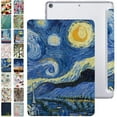 thumbnail image 1 of iPad PRO 12.9 Inch 1st [ Pro 12.9 1 Generation 2015 ] A1652 A1584 ML3Q2LL/A ML3N2LL/A ML3K2LL/A ML0H2LL/A ML0G2LL/A Trifold Printed PC Lightweight Protective Clear Back Cover - Starry Night, 1 of 8
