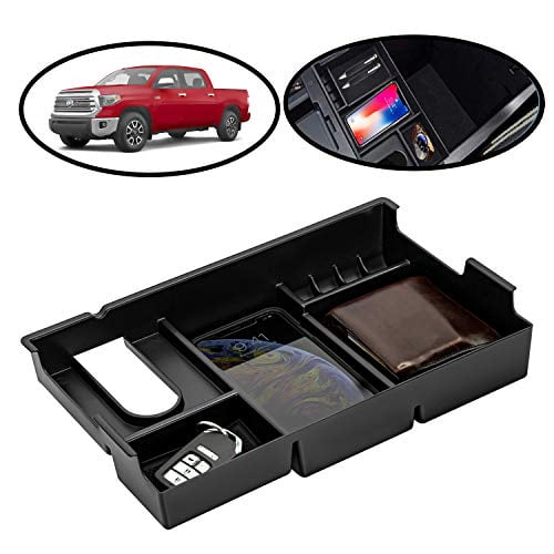 Armrest Organizer Box Tray Center Console Storage for Toyota Tundra 2014-2018 