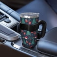 thumbnail image 5 of 40oz Tumbler,Dark Blue Christmas Pattern Insulated Tumblers with Removable Handle,Stainless Steel Double Vacuum Coffee Tumbler Cup with Straw for Home,Office,Travel,Party, 5 of 5