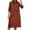 Wine, variant on Women's Cotton Linen Dress Summer Midi Dresses with Pockets Solid Color Short Sleeve Tunic Shirt Dress Casual Loose Midi Dresses