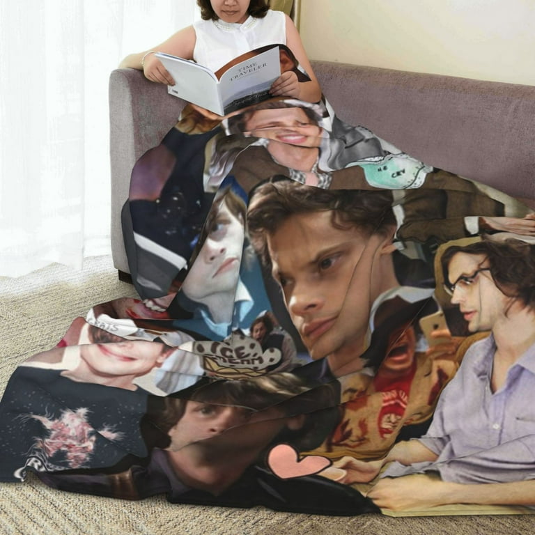 Criminal Minds Spencer Reid Blanket Soft Cozy Fleece Plush Throw Blanket All Season Ultra Warm Lightweight Cartoon Blanket Gifts for Girls Boys Women
