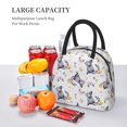 thumbnail image 5 of Salouo Rabbit And Butterfly for Insulated Lunch Bag for Women/Men - Leakproof Cooler Tote Bag Organizer - Reusable Lunch Box for Office Picnic Hiking Beach-One Size, 5 of 6