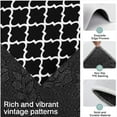 thumbnail image 3 of Black and White Geometric Lattice Pattern Kitchen Rugs Sets Of 3,Kitchen Runner Rugs Non Skid Washable,Decorative Kitchen Floor Mats for Kitchen,Sink,Laundry,17"x30"+ 17"x47" + 17"x59", 3 of 6