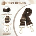 thumbnail image 3 of Uxcell Purse Straps Replacement Crossbody, 51 Inch Wide Shoulder Bag Strap Adjustable Canvas Straps for Handbag Wallet Clutch Crossbody Bags, Khaki, 3 of 6