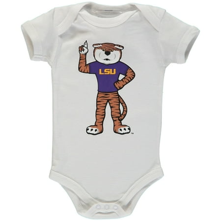 Lsu Tigers Logo Charm - LSU Tigers Infant Big Logo Bodysuit - White