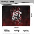 thumbnail image 7 of HUIACONG Gothic Skull Lily Car Trunk Mat Stain Resistant Anti-Skid Four Season Auto Cargo Liner 29" x 39" Polyester Quick Setup Fits SUVs Sedans Trucks Moisture Wicking Rear Trunk, 7 of 7