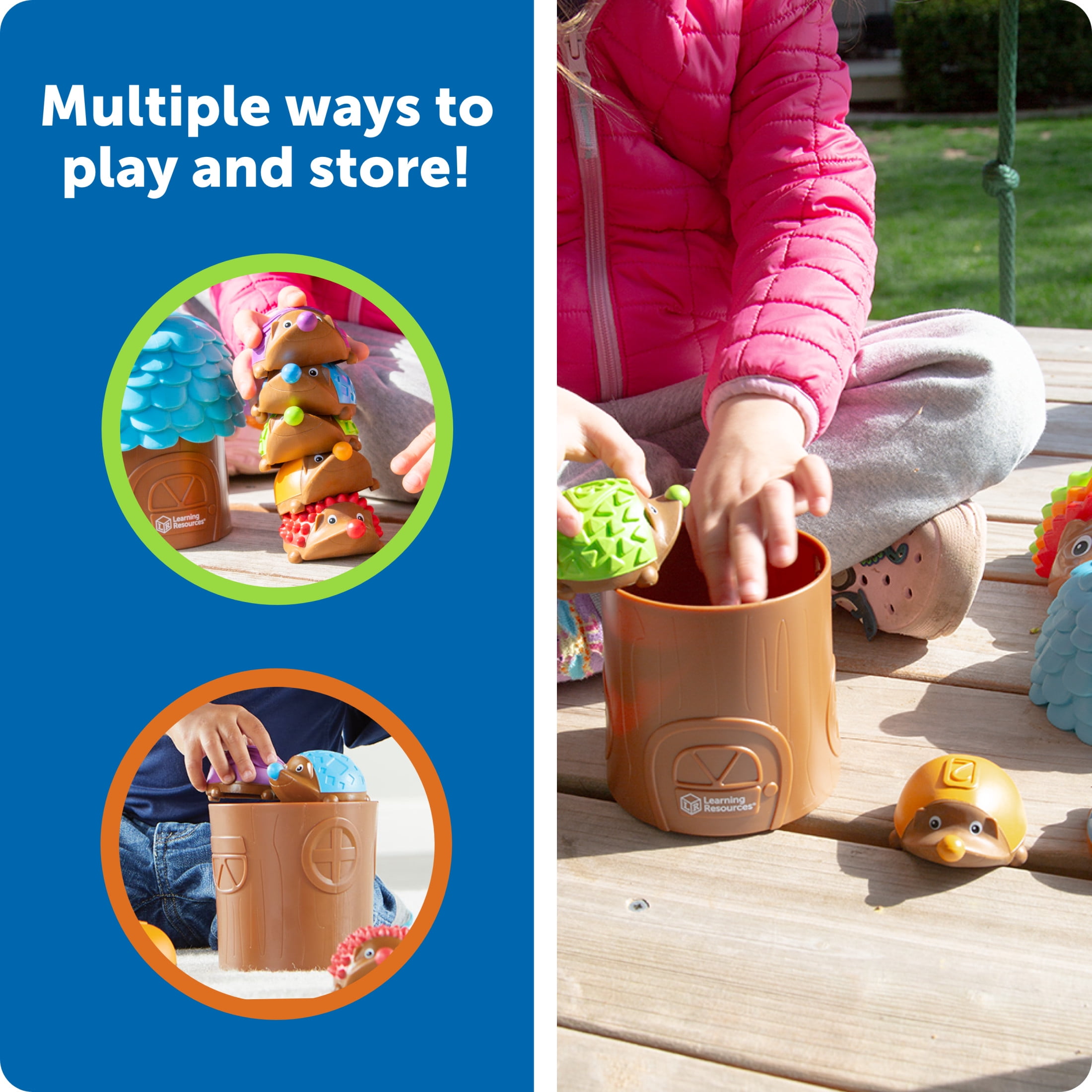 Learning Resources Spike the Fine Motor Hedgehog Sensory Tree House - Preschool Learning Toys for Boys and Girls Ages 18+ months