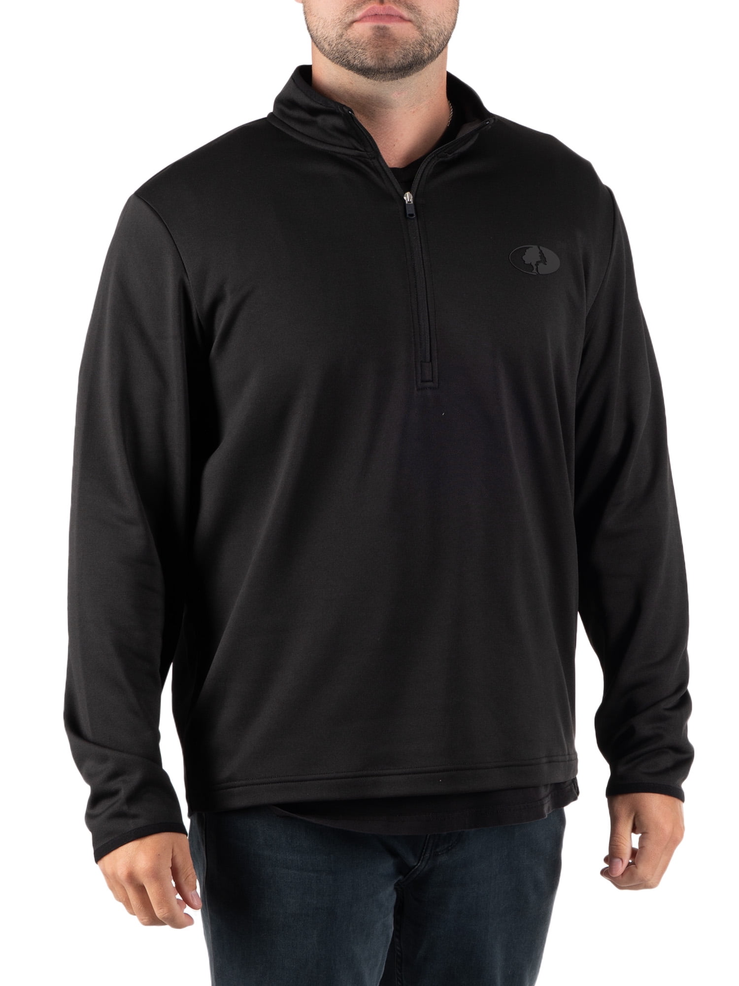 Mossy Oak Men's Fleece Quarter Zip Pullover Sweatshirt, Sizes S-2XL