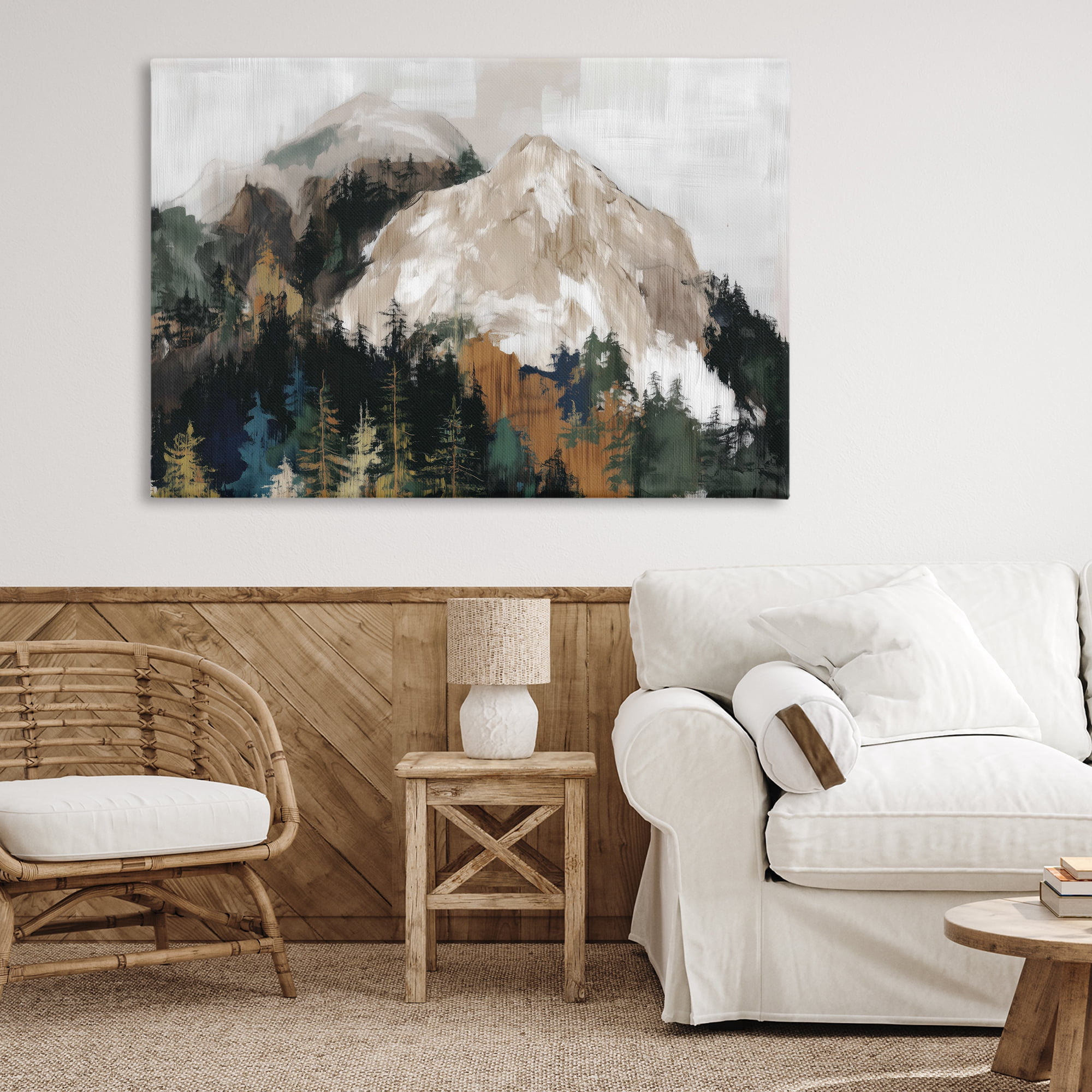 Stupell Industries Rugged Mountain Peaks Canvas Wall Art, design by Chromatic Storm Studio