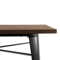 thumbnail image 4 of Tolix Dining Table Square Wooden Top, 4 of 4