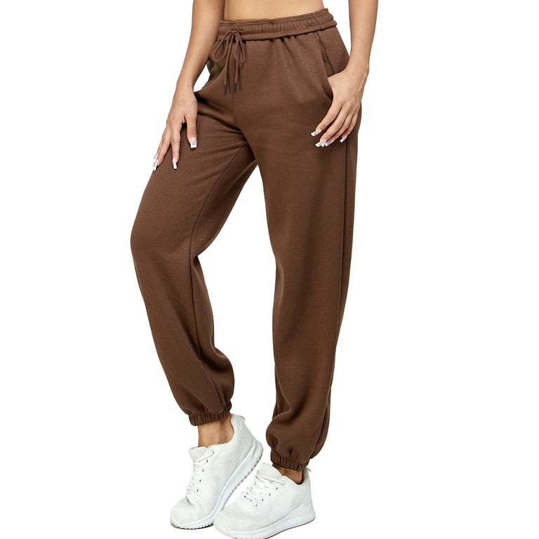Sweatpants for Women - Relax Fit Womens Joggers Flippable Waistband  Including Pockets for Lounge Yoga Workout Running