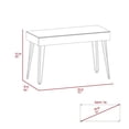 thumbnail image 6 of Mahogany 1-Drawer Rectangle Writing Desk with Hairpin Legs, 6 of 7