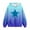 Blue, variant on CYRBOKO Girls Fleece Hoodies, Stretchy Fall&Winter Star Printed Long Sleeve Gradient Sweatshirts with Pocket Pink Size 4-14 T