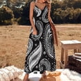 thumbnail image 2 of Black And White Paisley Pattern Design Fine Art Sleeveless Dress Summer Dress Woman 2025, 2 of 7