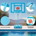thumbnail image 6 of Danrelax 3.1-4.1FT Adjustable Pool Basketball Hoop, 32"x23" Backboard, Portable, Blue, 6 of 9