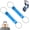 Blue, variant on Multi Use Strong Adjustable Luggage Connector Straps, Secure Stacking Straps for Suitcases & Carry-Ons, Hands-Free Travel Elastic Belt with Buckle, Waterproof & Wear-Resistant