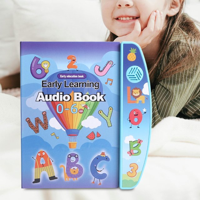 BELOVING English Learning Talking Book Birthday Gifts Touch Early Learning Audio Book Blue