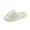 Beige, variant on Women's Cloud Comfort Home Slippers - Open-Toe Design with Plush Faux Fur Lining