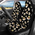 thumbnail image 3 of Pzuqiu Seat Covers for Cars Breathable Polyester, Compatible with Car Seats Sedan Seats, for Truck most Cars, Frog Floral Pattern, 3 of 10