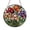 Acrylic 3.5 Inch, variant on Decorative Iris Stained Glass Style Round Window Hanging, Floral Art Panel, Decorative Glass Style Window Decor for Classic Botanical Home Accent