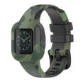 thumbnail image 4 of pitrice Watch Band Multicolored Softness Sweet Gift Replaced Part Craftsmanship Replacement Waterproof Handy Installation Silicone Strap Camouflage green, 4 of 8