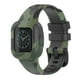 thumbnail image 5 of Kearding Correa de reloj Superficie lisa Pieza reemplazada Artesanía Transpirable Impermeable Diseño simple Correa de silicona Camuflaje verde Type3 NO3, 5 of 6