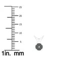 thumbnail image 3 of SZUL Women's 14K White Gold 4MM Round Tanzanite Pendant, 3 of 5