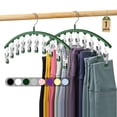 thumbnail image 1 of Organizador de leggings Volnamal con 10 clips, color verde, paquete de 1 unidad, 1 of 8