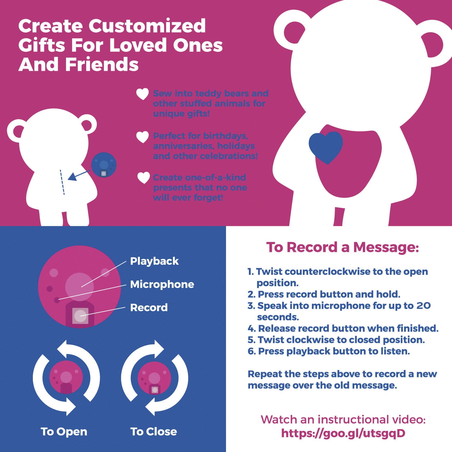 voice recording teddy