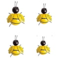thumbnail image 1 of 4PCS Metal Wall Decor, 3D Iron Bee Art Sculpture Hanging Wall Decorations for Outdoor Home Garden, 1 of 4