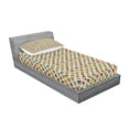 thumbnail image 3 of Geometric Bedding Set with Sheet & Covers, Circular Tile Arrangement Abstract Modern Design Rainbow Colored Illustration, Printed Bedroom Decor 2 Shams, 4 Sizes, Multicolor, by Ambesonne, 3 of 3