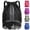 Black, variant on Waterproof Gym Bags with Drawstring, Large Capacity Sports Bag, with Bottom Compartment and Wide Drawstring, Soccer Backpack for Women Men Junior