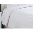 thumbnail image 4 of Marina Decoration Embroidered Stitching Coverlet Bedspread Ultra Soft Solid Bedding Summer Quilt Set with Quilted Sham, White Floral Paisley Pattern, 4 of 6