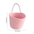 thumbnail image 3 of Linnome Woven Wall Hanging Storage Basket Hangable Sundry Organizer Basket for Cosmetics Snack Small Household Goods Classification Arrangement, 3 of 6