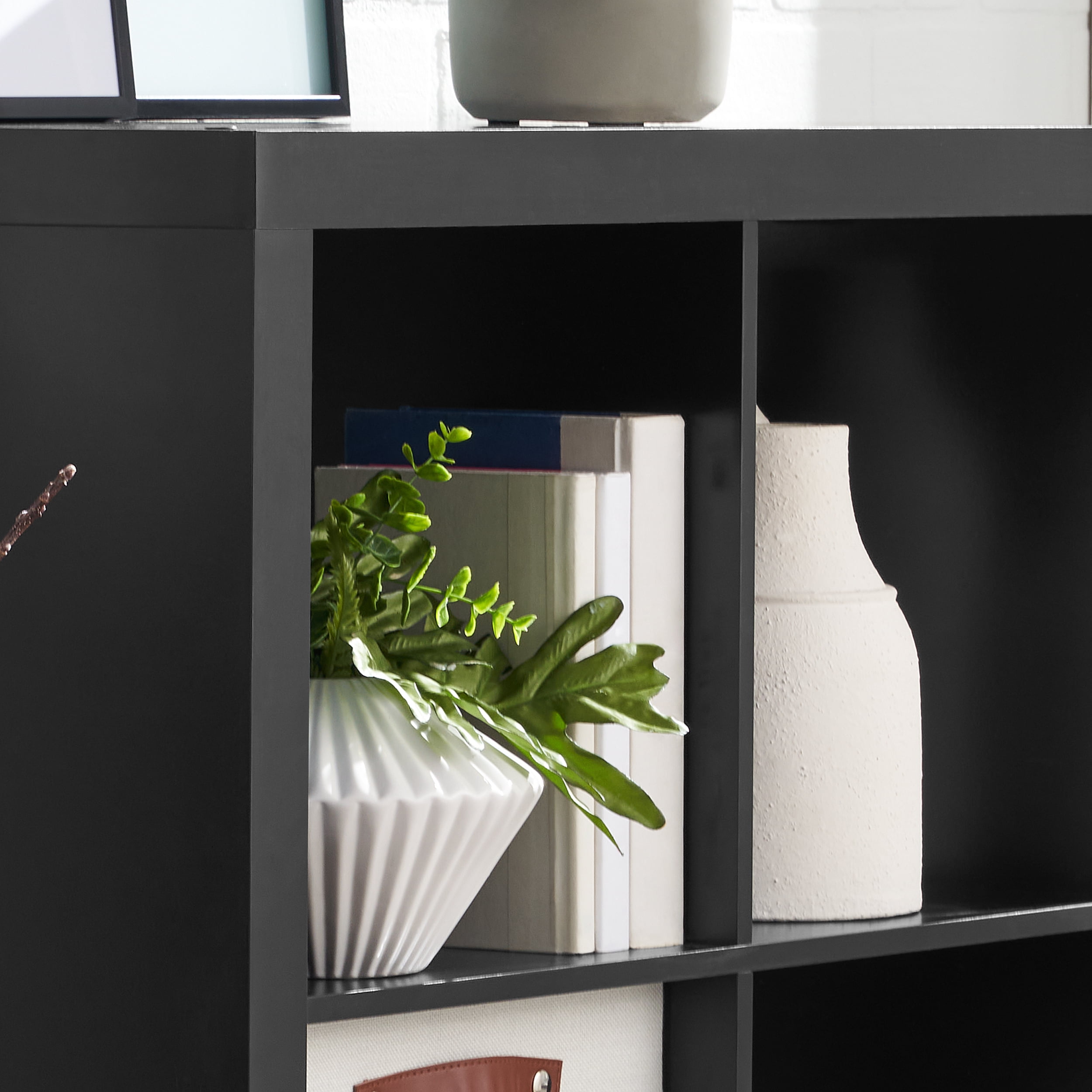 Better Homes & Gardens 6 Cube Storage Organizer, Solid Black