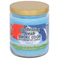 Smoke Odor Exterminator Candle CLOTHESLINE Scent 13 Oz. JAR
