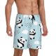 thumbnail image 2 of Balery Cute Panda Bear Pantalones cortos de pijama de punto de algodón para hombre con cinturilla y bolsillos-X-Large, 2 of 6