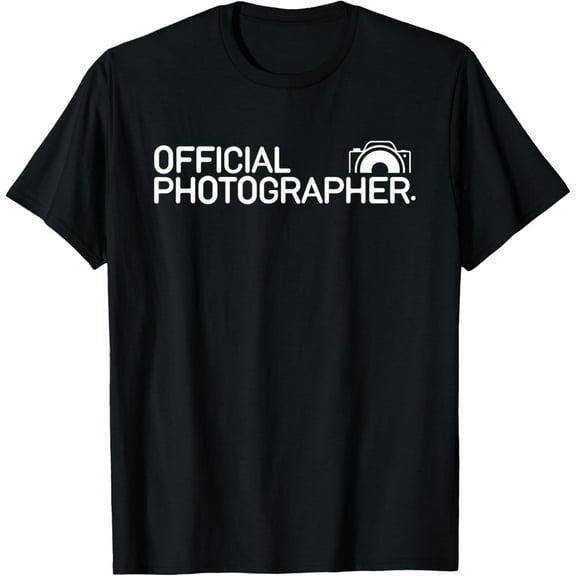 Official Photographer Event Photography Gift T-Shirt men and women can wear, black, white, gifts