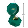 thumbnail image 3 of Hallmark Christmas Ornament (Engagement Ring in Green Box 2024), 3 of 6